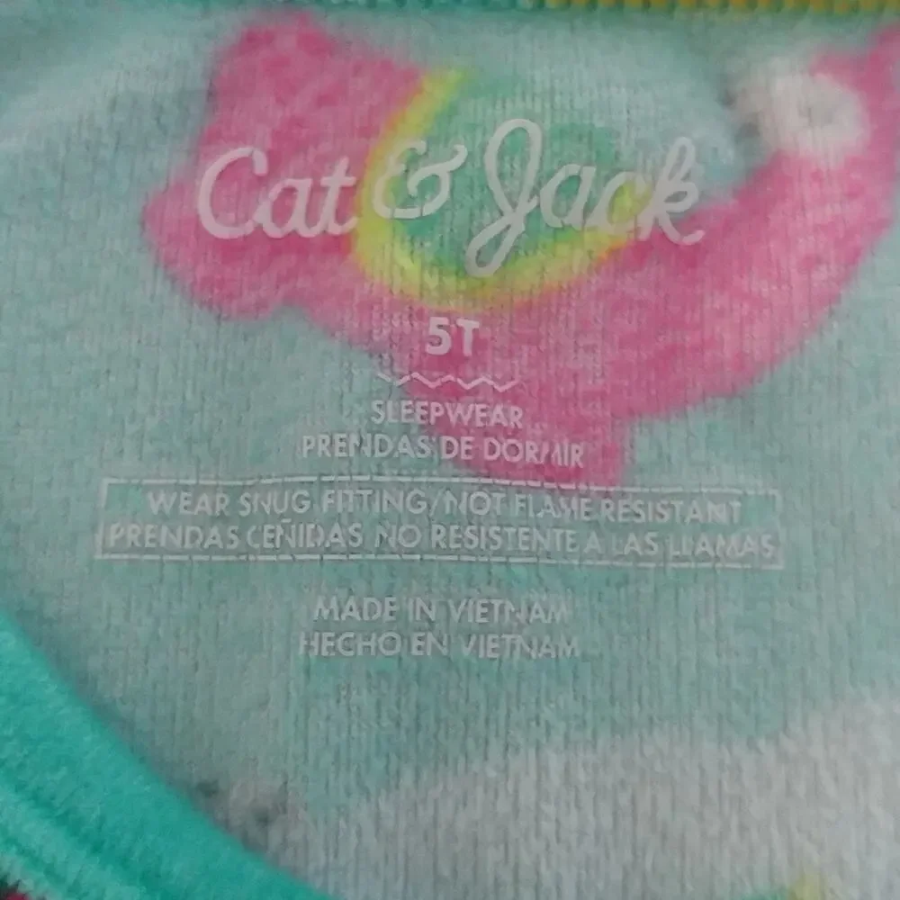 Cat & Jack Llama Print Pajama Shirt Size 5T (CL)